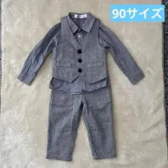 フォーマル　3点セット　男の子　キッズ　ベビー　チェック柄　ベスト