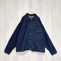 【ユニクロ】メンズ デニムジャケット アウター 羽織り ゆったりサイズ XL