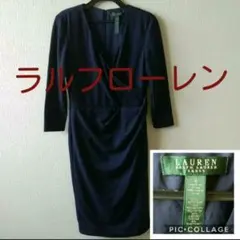 ラルフローレン☆ネイビー ドレッシーワンピ　サイズ4