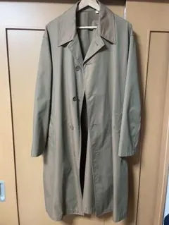 【希少】UNIQLOU 2022 SS ステンカラーコート L ベージュ 玉虫のサムネイル
