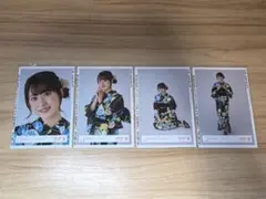 村井優 2024年 浴衣 座り ヒキ 生写真 櫻坂46 2枚セット 送料無料