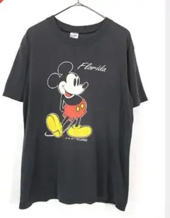 ミッキー Florida Tシャツ シングルステッチ 90s Disney L
