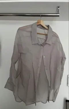 mystic シースルーグレーシャツ