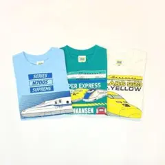 男の子 子供服 新幹線 100cm 長袖Ｔシャツ 新品 まとめ売り TG152-