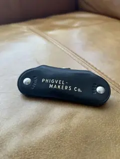 PHIGVEL-MAKERS Co. ブラックレザーキーホルダー