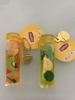 リプトン ちゅるぷか　キーホルダー2個セット　Lipton