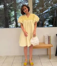 RosyMonster ロージーモンスター プックリリボン ジャンパースカート