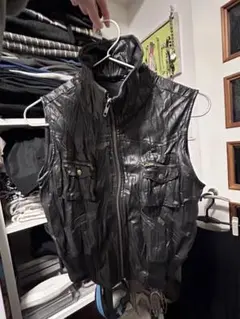 archive y2k 平成 レザーベストジャケット vintage