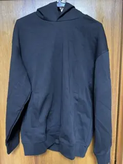 フード付きパーカー 黒 灰色 2色セット