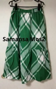 サマンサモスモスSamansa Mos2　 アソート裾ティアード柄スカート秋冬用のサムネイル