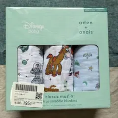 【新品】エイデンアンドアネイ　スワドル　トイストーリー　ディズニー　3枚組