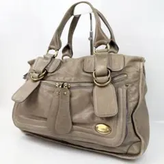 Chloé Bay Antique Leather Tote Bag y2kのサムネイル