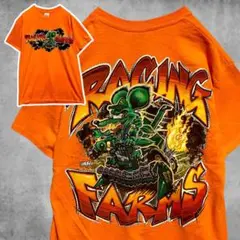 CBBJ レーシング Tシャツ ラットフィンク アメコミ キャラ 古着