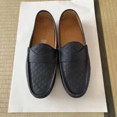【超美品】グッチ レザーローファー メンズ 7(日本サイズ26㎝相当)