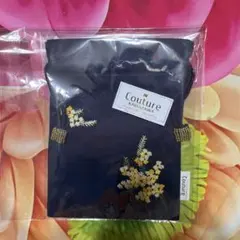 Couture 刺繍巾着袋 紺色クチュール軽井沢