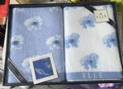 ELLE 花柄タオルセット 60×125cm