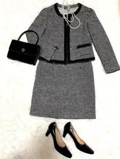 ROPEロペ　ツィード　スカートスーツ　セレモニー　サイズ11