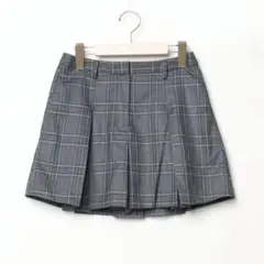 美品 EMODA チェック柄 プリーツスカート グレーのサムネイル