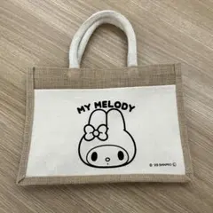 【新品未使用】サンリオ マイメロ☆ポケット付ジュートバッグ☆A4サイズ 希少