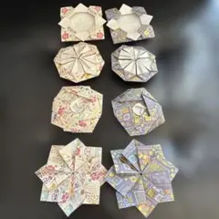 折り紙 花形状 8点セット