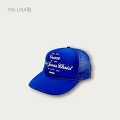 70s USA製 トラッカー メッシュcap ビンテージ アーカイブ 美品 企業
