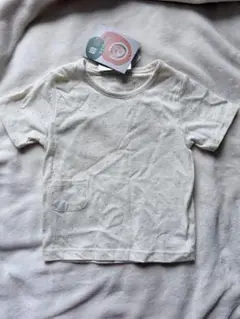 halupi 半袖ネップTシャツ ポケット付き 90