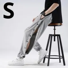 バスケ　ダンス　スウェット　S　サイドボタン　バスケットボールパンツ　バスパンのサムネイル