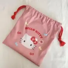 ハローキティ ピンク巾着袋