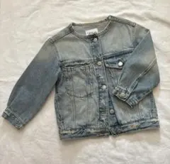 ZARA kids ノーカラーデニムジャケット