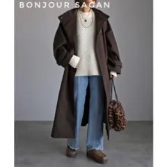 【新品】bonjour sagan スタンドカラーケープコート　ロングコート