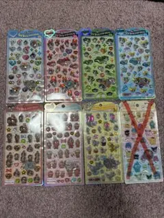 れ*F様 うるちゅるポップシール 7シートセット