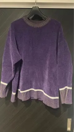 niko and... パープル ニットセーター　リバーシブル