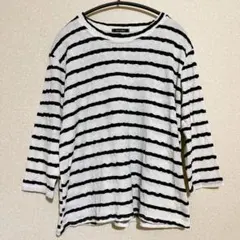 美品❤️ ストライプ 七分袖 トップス 【M-L】 レディース 春秋 Tシャツ