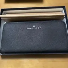 ハミルトン　Hamilton 長財布　黒　ブラック