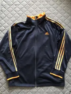 adidas ジャージ　上下セット　ネイビー/オレンジ