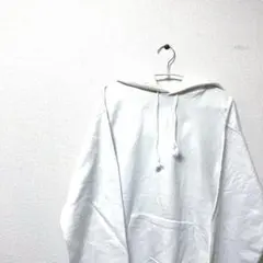 無地　champion チャンピオン　ホワイト　白 M プルオーバーパーカー