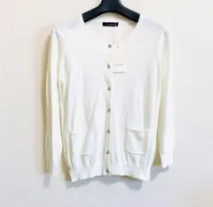 新品 riendaリエンダ カーディガン ホワイト ポケット付き