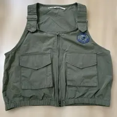 ニコアンド　ポケットベスト ミリタリー/カーキ Free