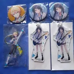 プロセカ、星乃一歌、缶バッチ✕2、アクリルキーホルダー✕2