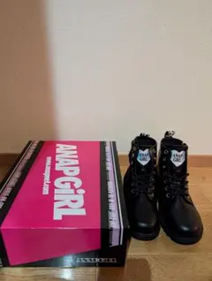 ANAP GIRL ブラックブーツ 新品　キッズ　ラブトキ　20cm