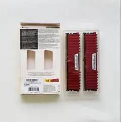 CORSAIR DDR4 メモリー 16GB (8GBx2枚) レッド
