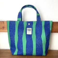 9.5合帆布　北欧スウェイ柄グリーン【Sサイズ】ハンドメイド　大人かわいい