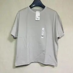 新品　UNIQLO ユニクロ　ドルマンT 半袖　グレー　Mサイズ