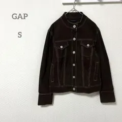 GAP ギャップ コーデュロイ デニムジャケット ブラウン S
