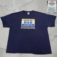 【ビッグサイズ】デルタ パロディ Tシャツ XL ネイビー ユーモア 古着