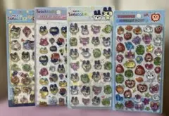 たまごっち硬いぷくぷくシール　4枚セットC①