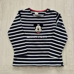 petit main ディズニー　ミッキー　長袖カットソー　110