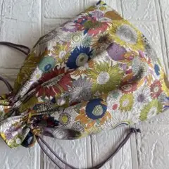 ハンドメイド　リバティ　巾着袋　スモールスザンナ　希少カラー