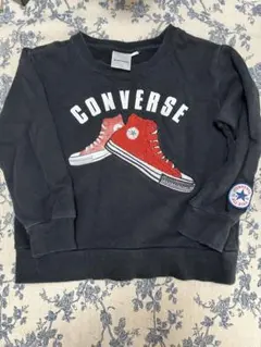 【美品】converse トレーナー　ブラック