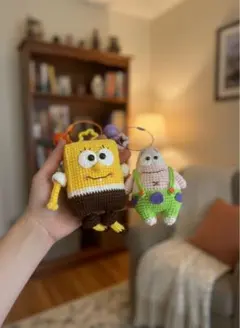 ふわかわ手編み♡おそろいペアマスコット カップル・親友ギフト